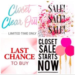 Spring Cleaning closet sale!!!!